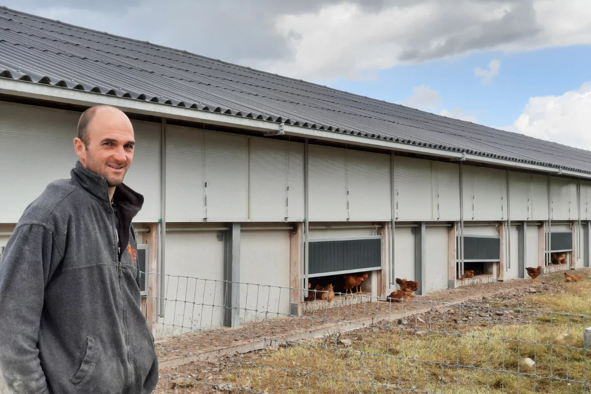 Benjamin Vandenberghe, agriculteur éleveur à Stave.
